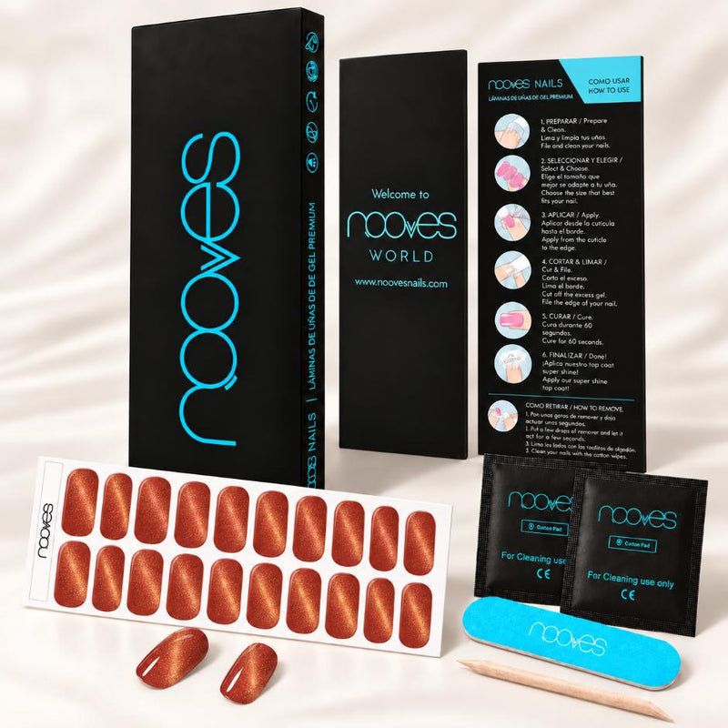 Kit de uñas de gel Terracota Cat - Fácil aplicación sin torno