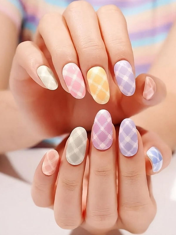 Gel Nail - PatchWork - Nooves Nails - Láminas de uñas de gel semicuradas