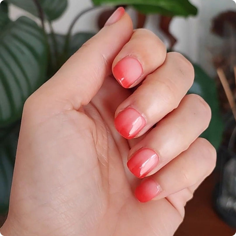 Diseño de uñas Láminas de Gel - Cherry Blossom - ¡Cambian de color! - Nooves Nails - Veganas, Cruelty-Free y Hema-Free