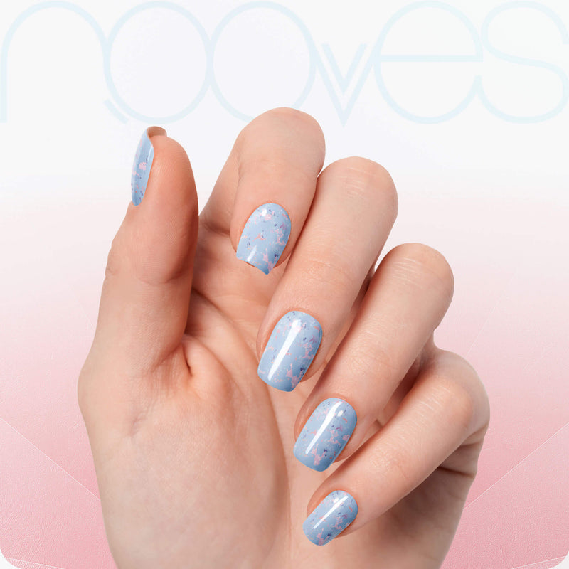 Láminas resistentes al agua Láminas de Gel - Artic Blue - Nooves Nails - Duración más de 14 días