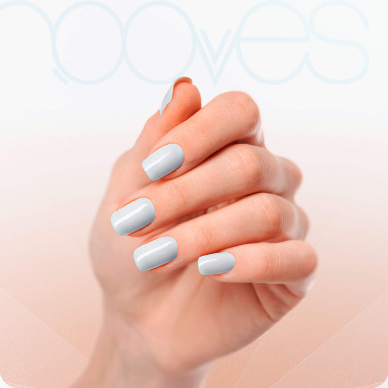 Tendencia manicura Láminas de Gel - Blue Salt - Nooves Nails - Estilo moderno y elegante