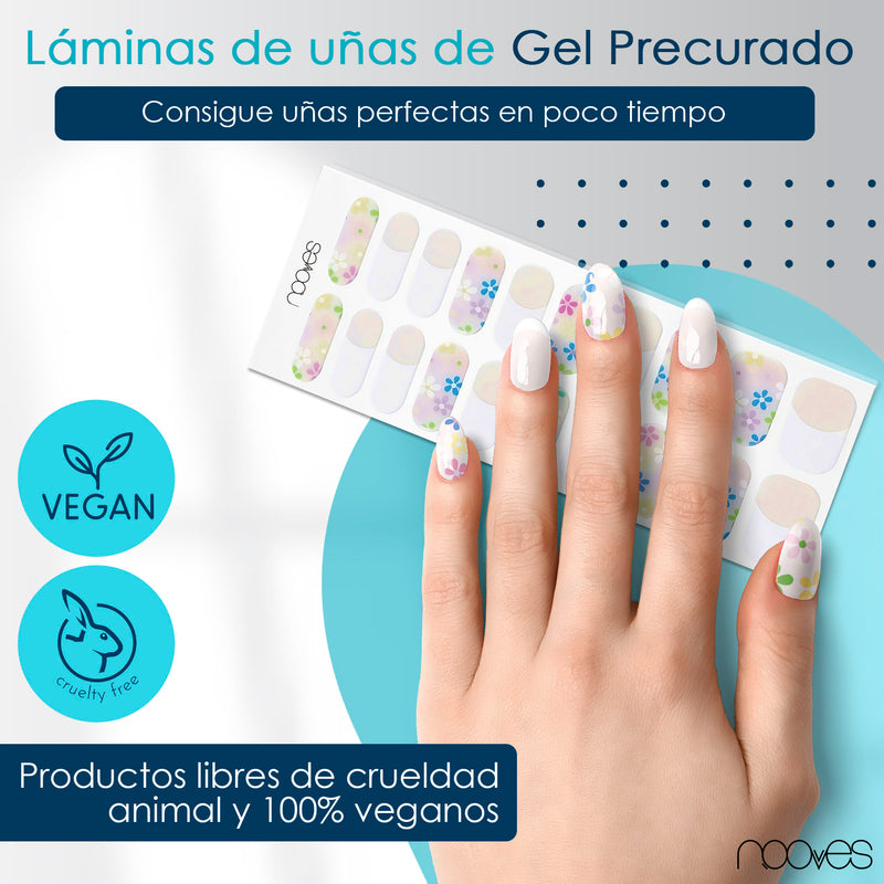 Gel Nail - Flowers - Nooves Nails