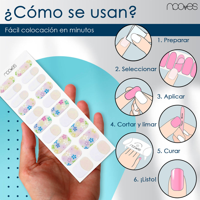 Gel Nail - Flowers - Nooves Nails