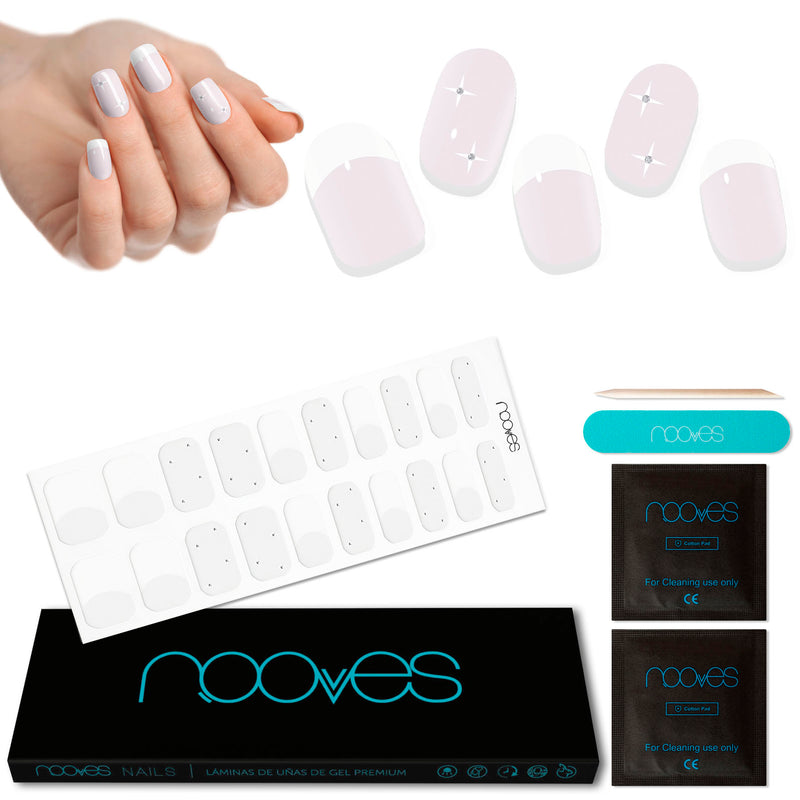 Gel Nail - French Stars - Nooves Nails