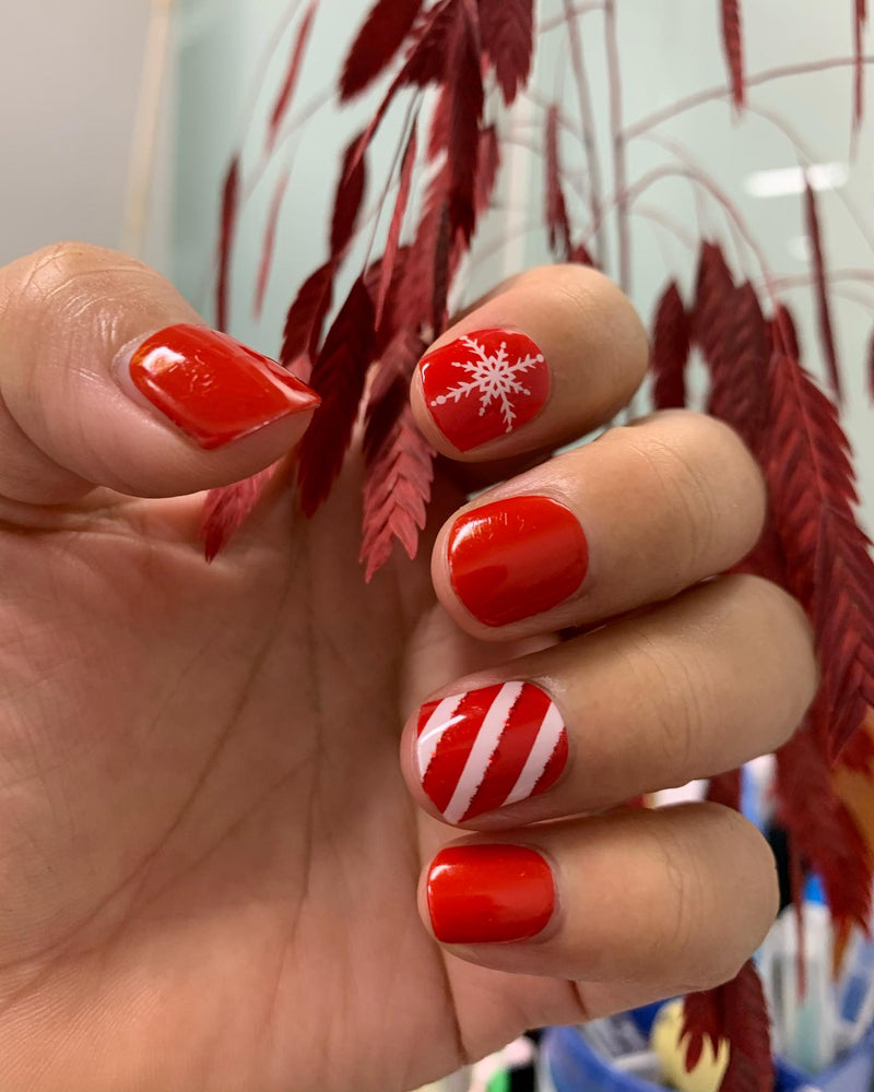 Kit de uñas de gel Láminas de Gel - Holiday Harmony - Nooves Nails - Fácil aplicación sin torno