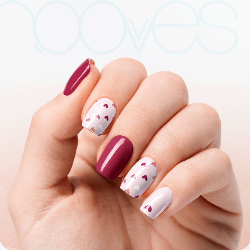 Textura y grosor láminas Láminas de Gel - In Love - Nooves Nails - Gel auténtico semicurado al 60%