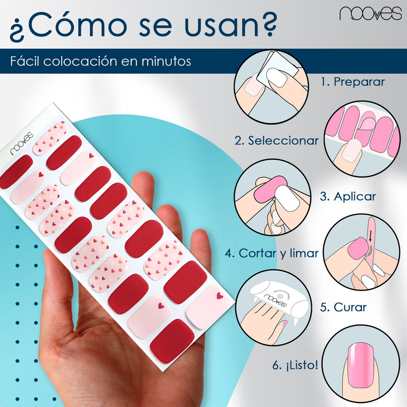 Detalle adicional Láminas Láminas de Gel - In Love - Nooves Nails - Vista 14