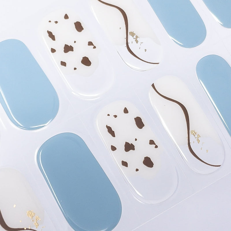 Kit de uñas de gel Folhas de Gel - Enigma Veil - Nooves Nails - Fácil aplicación sin torno