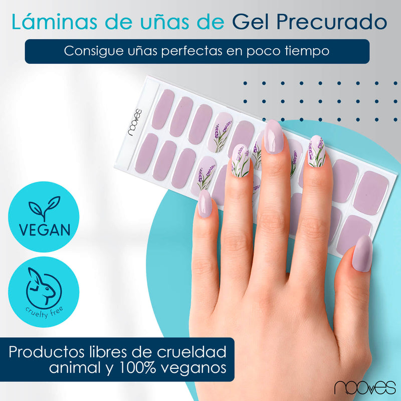 Detalle adicional Láminas Láminas de Gel - Lavander - Nooves Nails - Vista 14