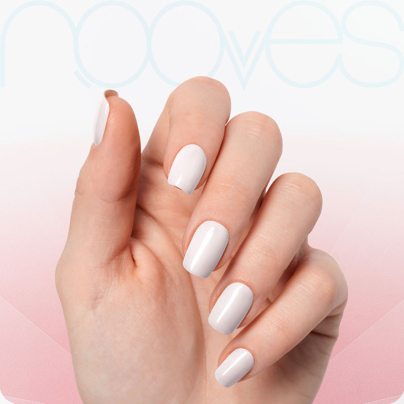 Resultado Manicura en casa con Láminas de Gel - Lovely Pink - Nooves Nails - Acabado Natural