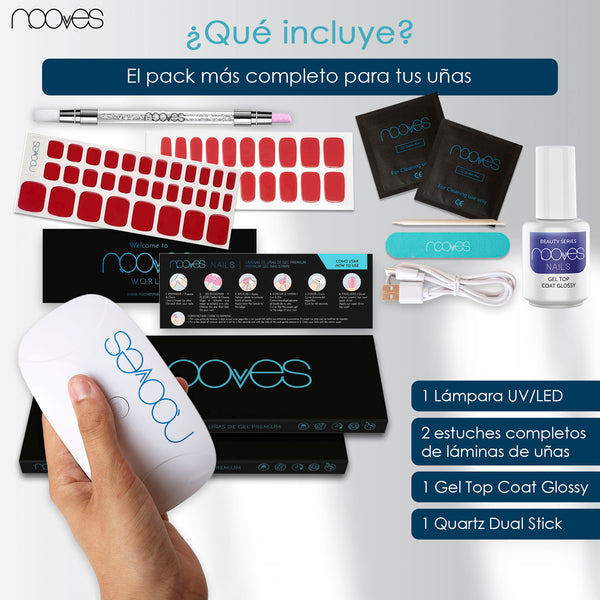 Kit Inicial Red Summer Vibes – Pacote de Manicure e Pedicure Ferrari Red com Top Coat