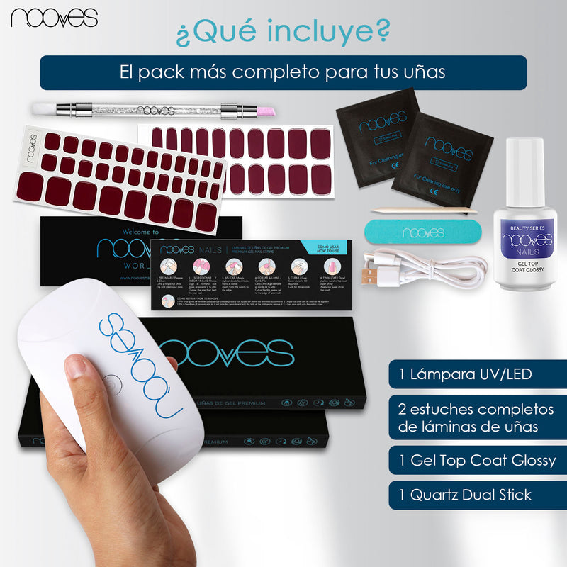 Wine Nights Starter Kit – Red Wine Manicure and Pedicure Pack with Top Coat