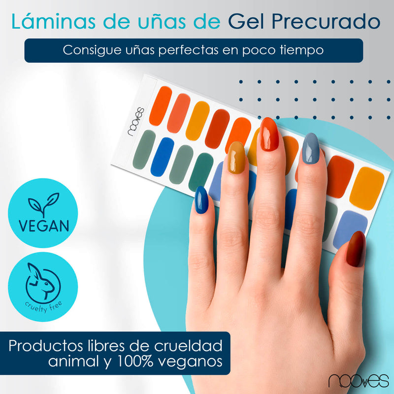 Detalle adicional Láminas Láminas de Gel - Nature´s Canvas - Nooves Nails - Vista 12