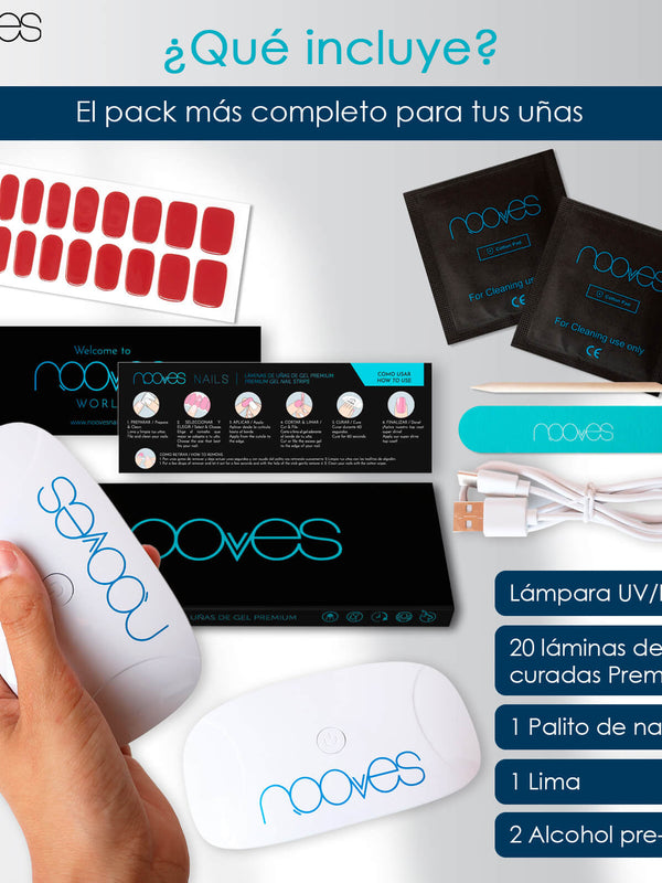 Gel Sheets - Crimson Red - Nooves Nails