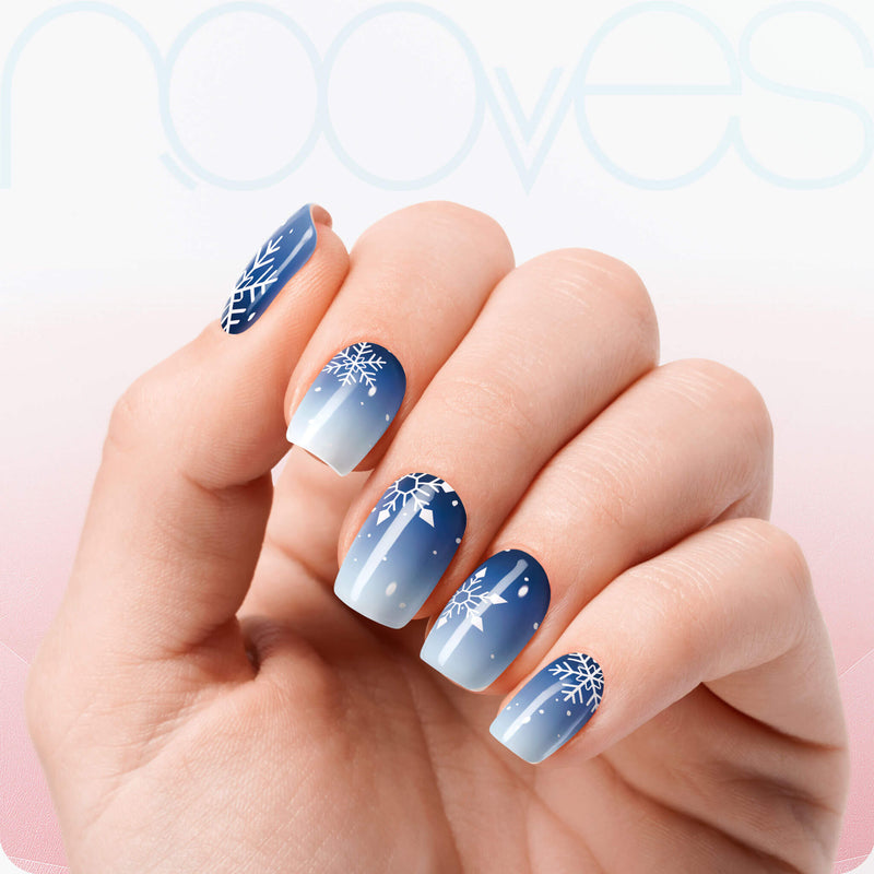 Resultado Manicura en casa con Láminas de Gel - Polar Chill - Nooves Nails - Acabado Natural