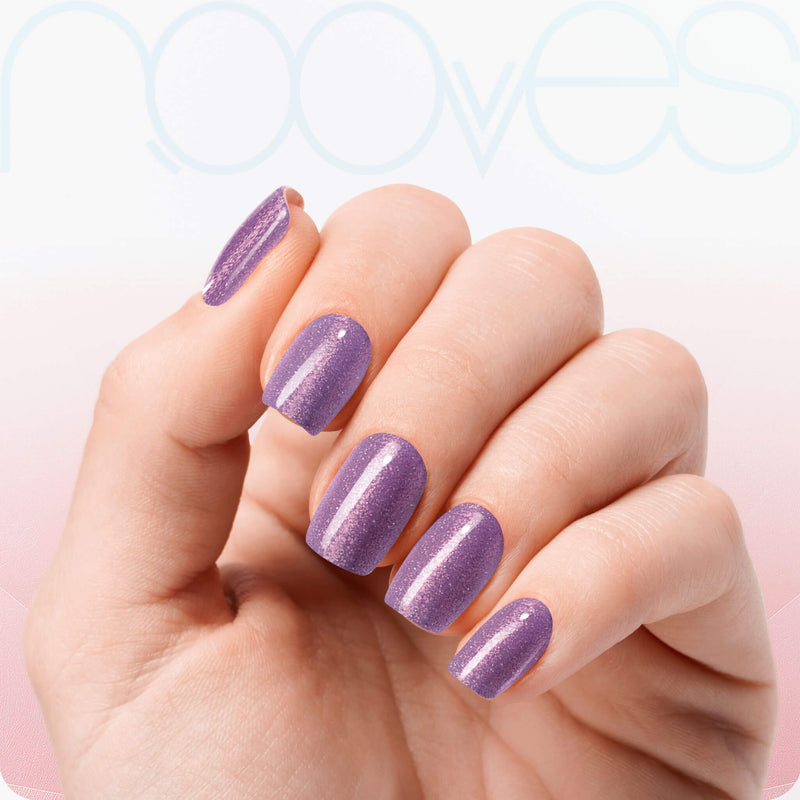 Láminas resistentes al agua Láminas de Gel - Purple Twist - Nooves Nails - Duración más de 14 días
