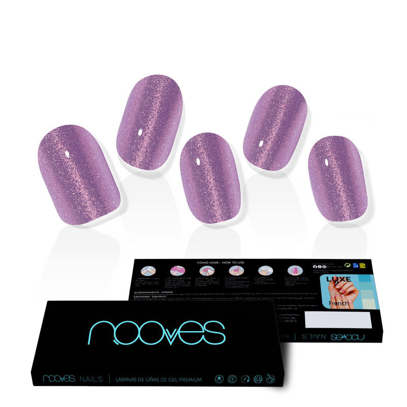 Detalle adicional Láminas Láminas de Gel - Purple Twist - Nooves Nails - Vista 11