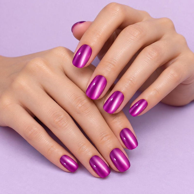 Textura y grosor láminas Purple Mirror - Gel auténtico semicurado al 60%