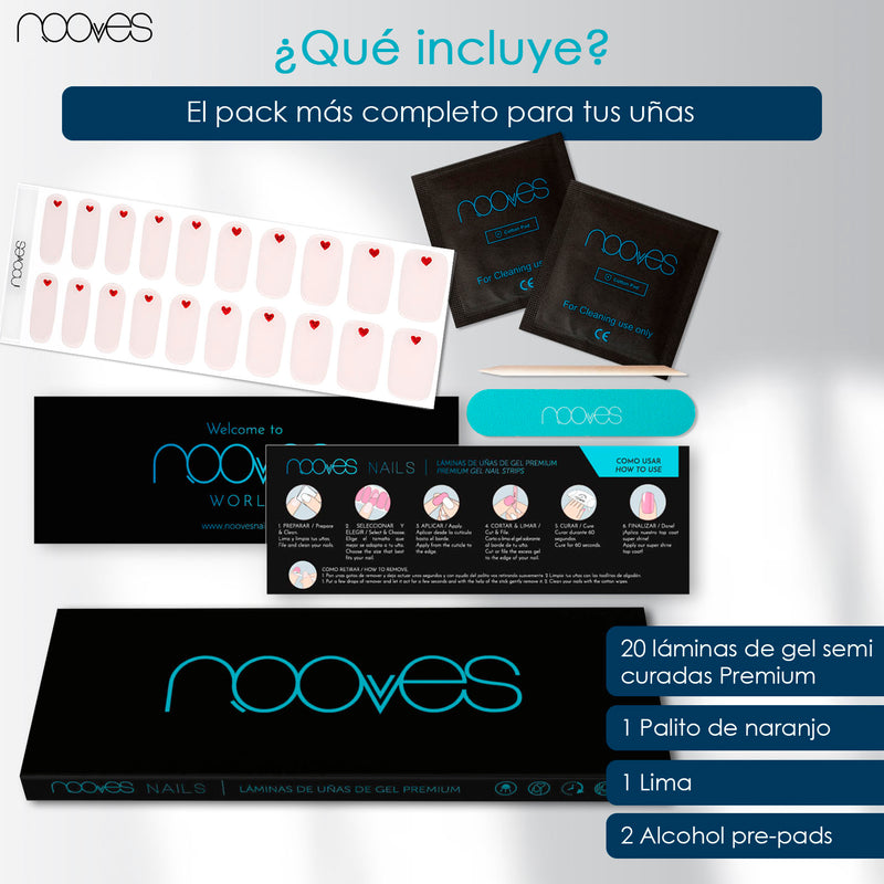 Tendencia manicura Láminas de Gel - Romance - Nooves Nails - Estilo moderno y elegante