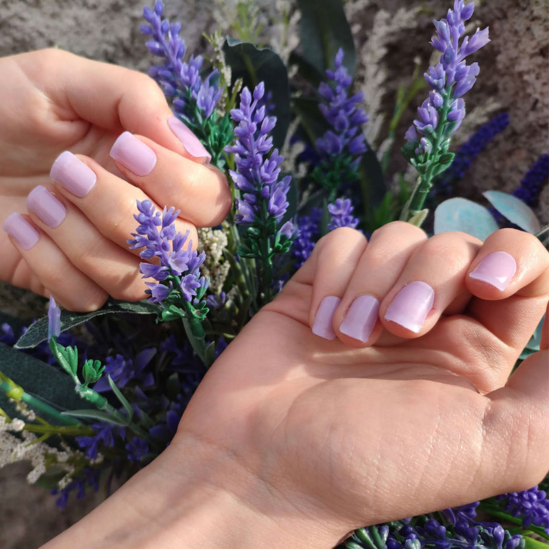 Láminas resistentes al agua Láminas de Gel - Soft Lilac - Nooves Nails - Duración más de 14 días