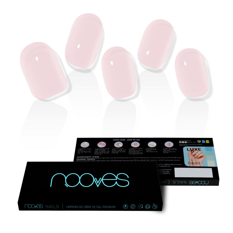 Packaging Láminas Láminas de Gel - Tender Rose - Nooves Nails - Incluye lima y palito de naranjo