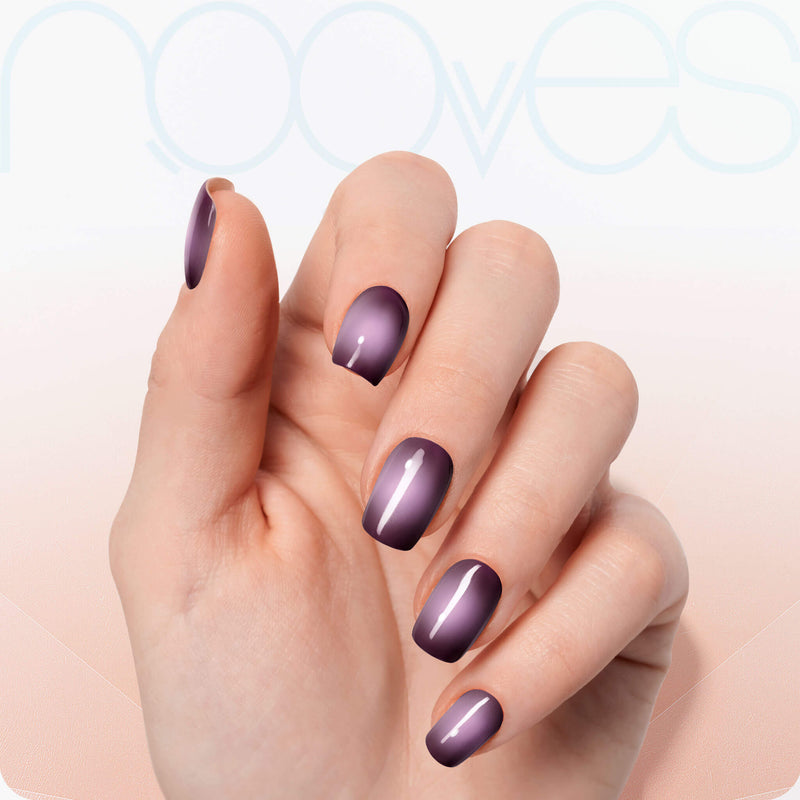 Tendencia manicura Láminas de Gel - Velvet Halo - Nooves Nails - Estilo moderno y elegante