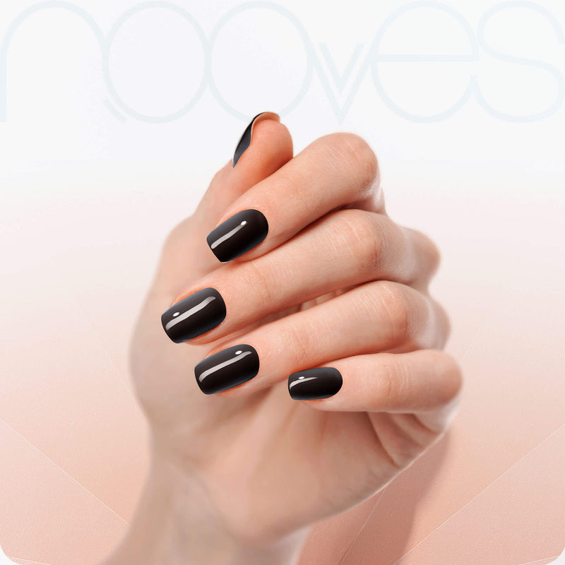 Láminas resistentes al agua Folhas de Gel - Lady of Midnight - Nooves Nails - Duración más de 14 días