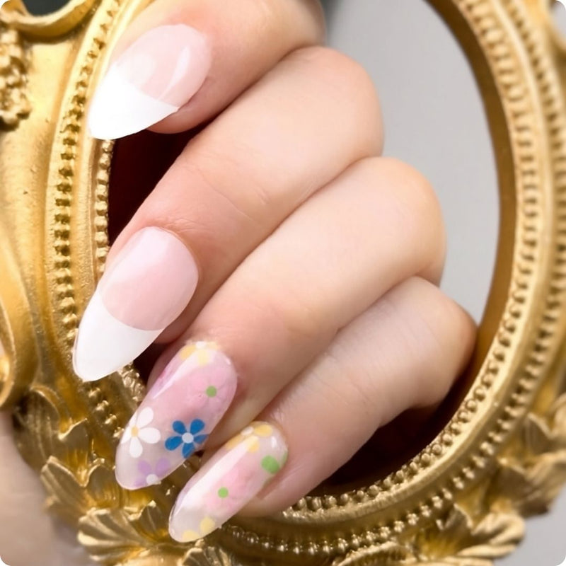 Gel Nail - Flowers - Nooves Nails