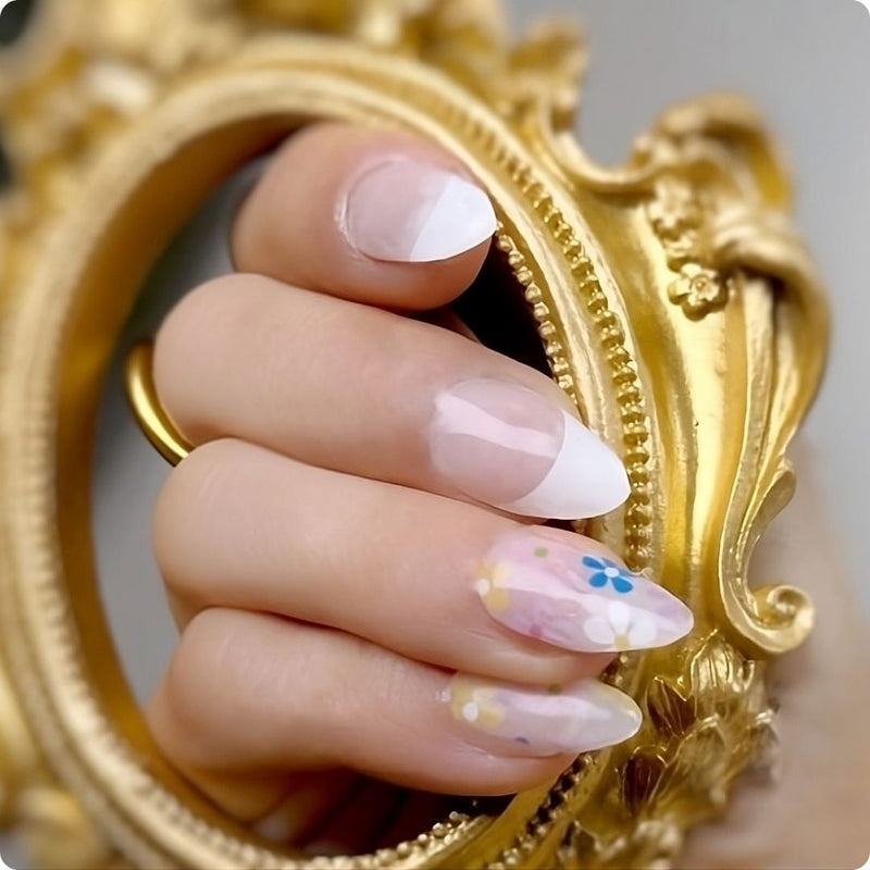 Gel Nail - Flowers - Nooves Nails