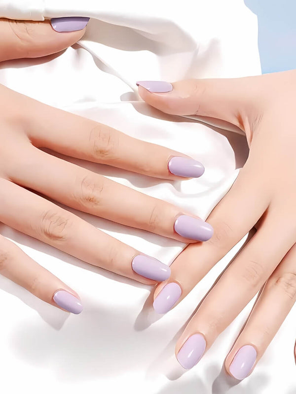 Láminas de Gel - Lavender Milk - Nooves Nails