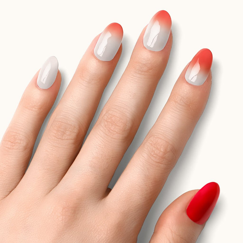 Láminas de Gel Semicuradas Láminas de Gel - Cherry Blossom - ¡Cambian de color! - Nooves Nails - Calidad Profesional Nooves