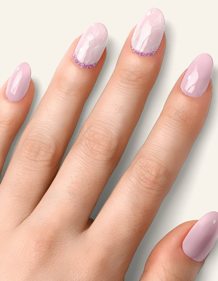 Golden Kiss - Láminas de uñas de gel semicuradas