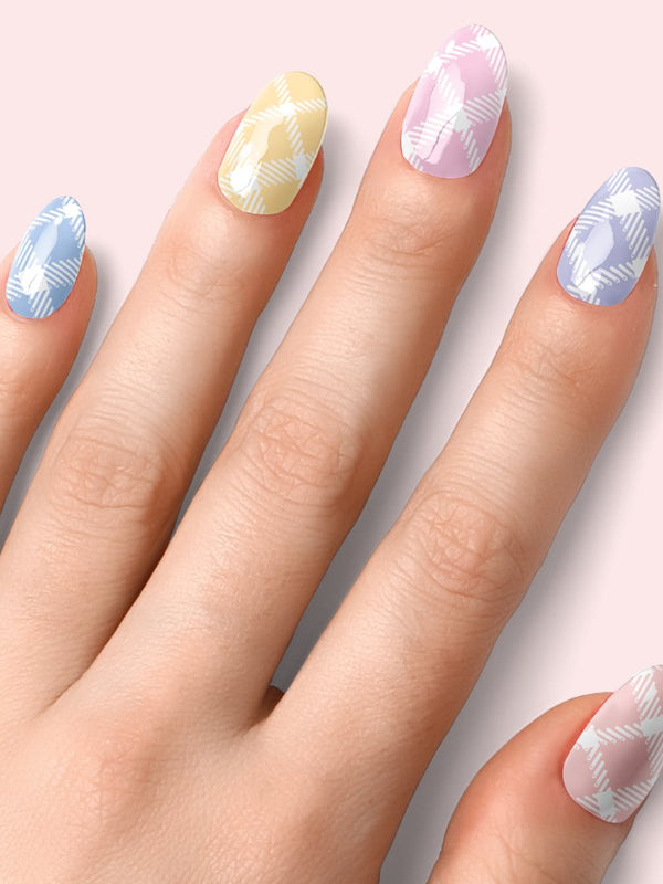 Gel Nail - PatchWork - Nooves Nails - Láminas de uñas de gel semicuradas