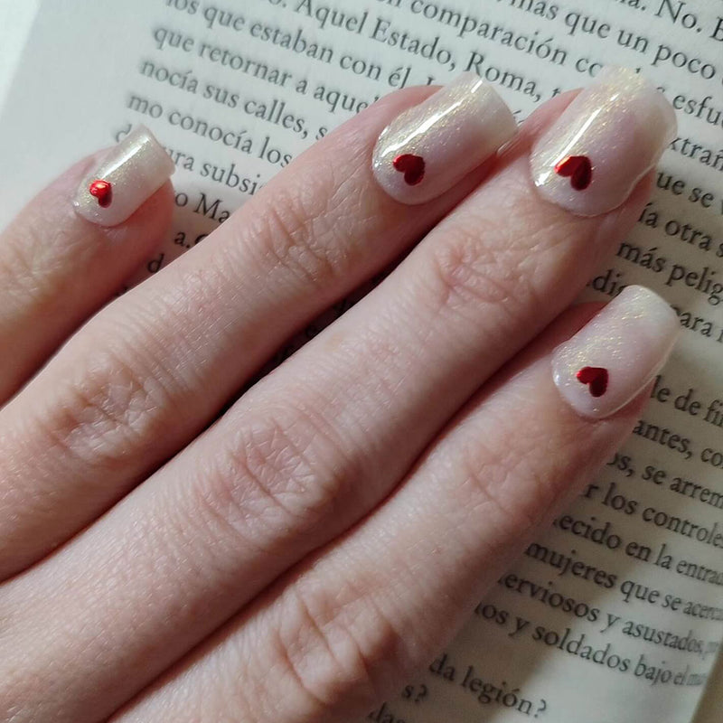 Diseño de uñas Láminas de Gel - Romance - Nooves Nails - Veganas, Cruelty-Free y Hema-Free
