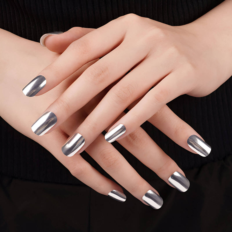Gel Sheets - Silver Sheen - Nooves Nails