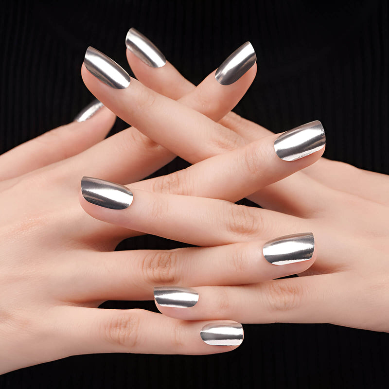 Gel Sheets - Silver Sheen - Nooves Nails