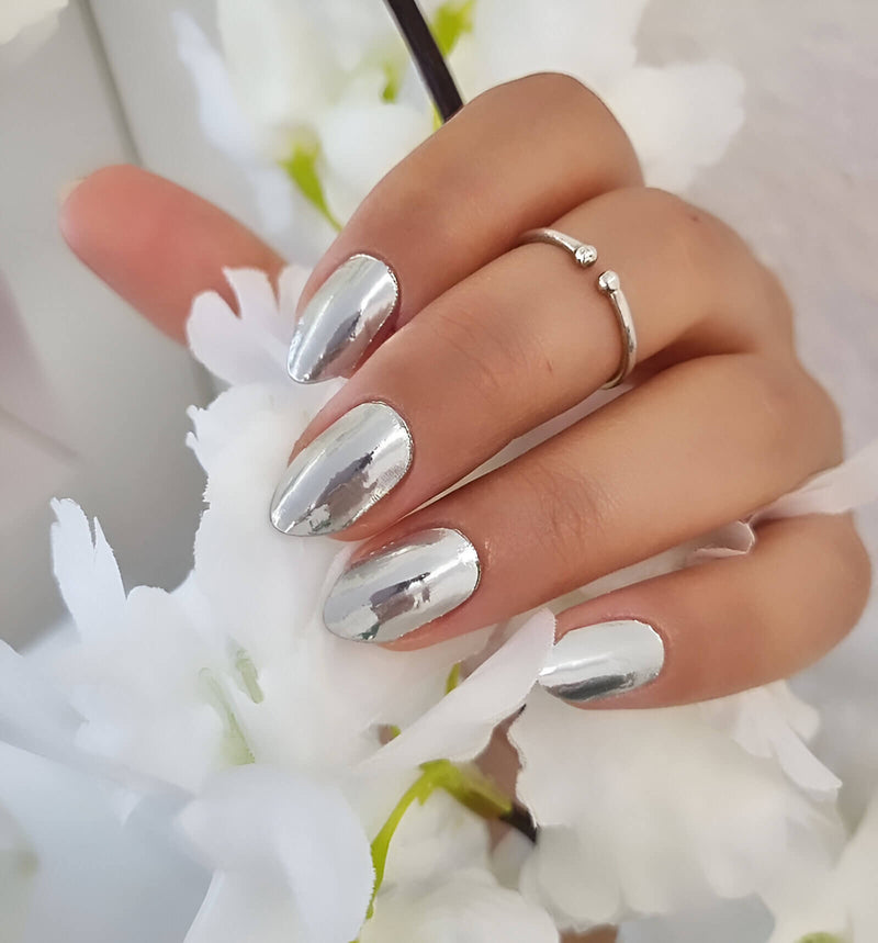 Gel Sheets - Silver Sheen - Nooves Nails