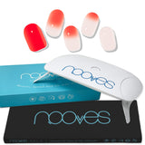 Pack Lámina de uñas de gel Premium precurado Nooves Nails Diseños Rojos + Lámpara uñas UV/LED PORTÁTIL 8w