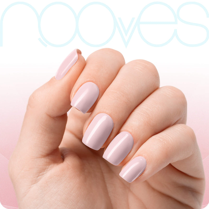 Resultado Manicura en casa con Folhas de Gel - Pale Rose - Nooves Nails - Acabado Natural