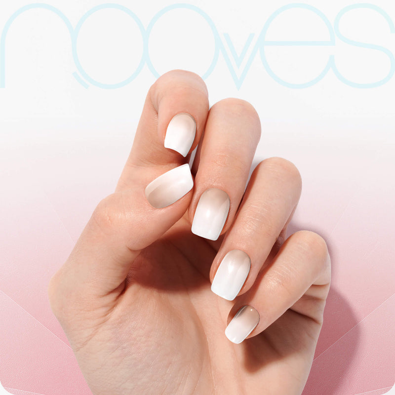 Resultado Manicura en casa con Láminas de Gel - Desert - Nooves Nails - Acabado Natural
