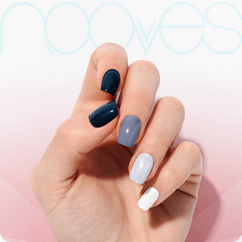 Diseño de uñas Láminas de Gel - Fifty Values - Nooves Nails - Veganas, Cruelty-Free y Hema-Free
