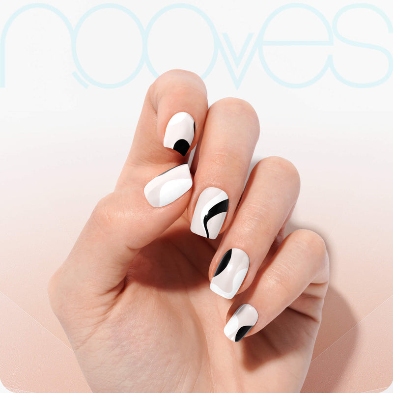 Diseño de uñas Folhas de Gel - So Twirl - Nooves Nails - Veganas, Cruelty-Free y Hema-Free