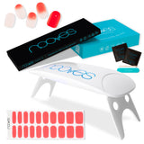 Pack Lámina de uñas de gel Premium precurado Nooves Nails Diseños Rojos + Lámpara uñas UV/LED PORTÁTIL 8w