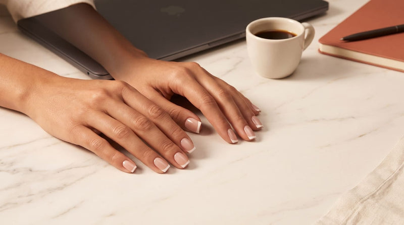 Uñas cortas para la vuelta: 7 manicuras que aguantan teclado, gimnasio y prisas