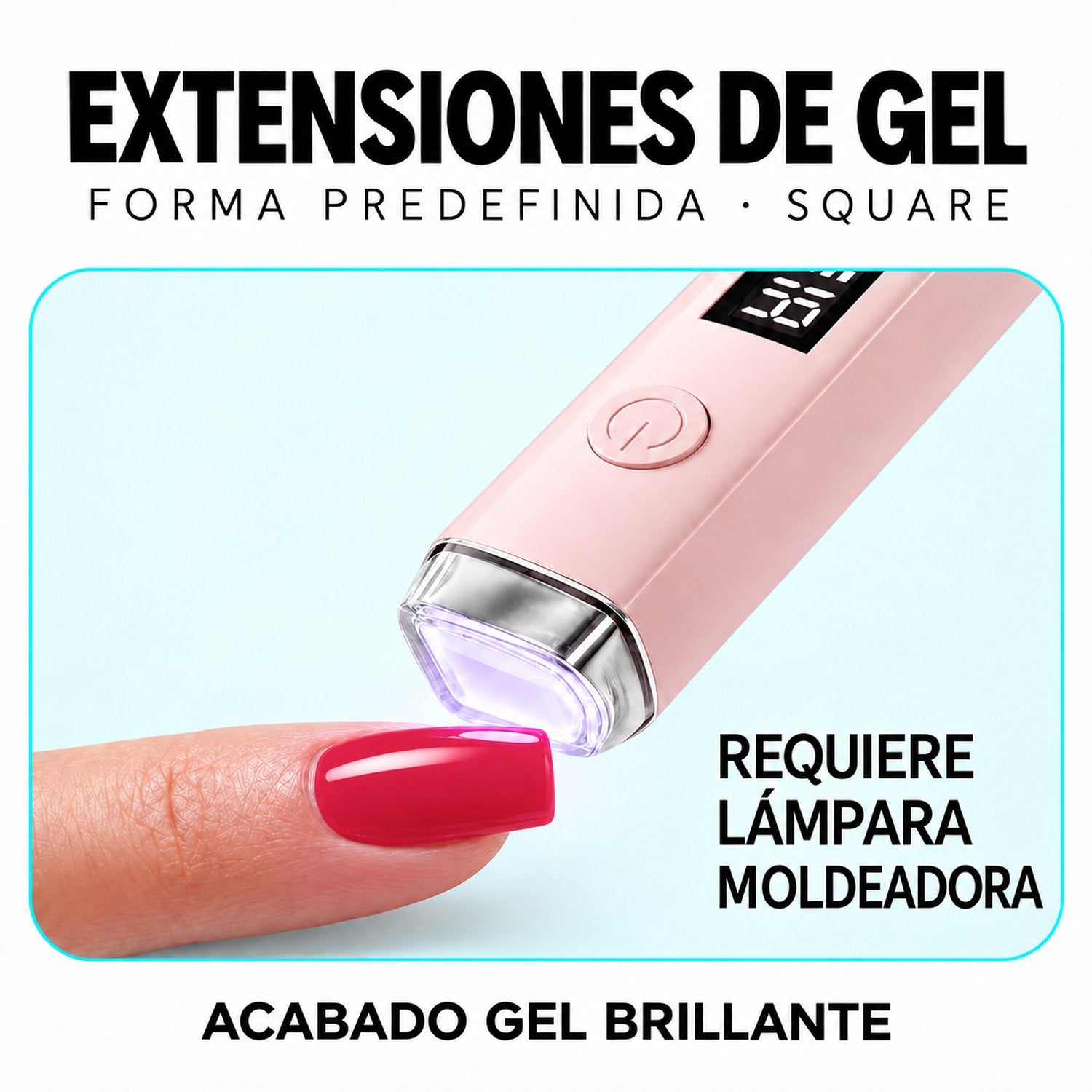 Starter Extension Gel Duo Kit - Square - Malibu Pink x2