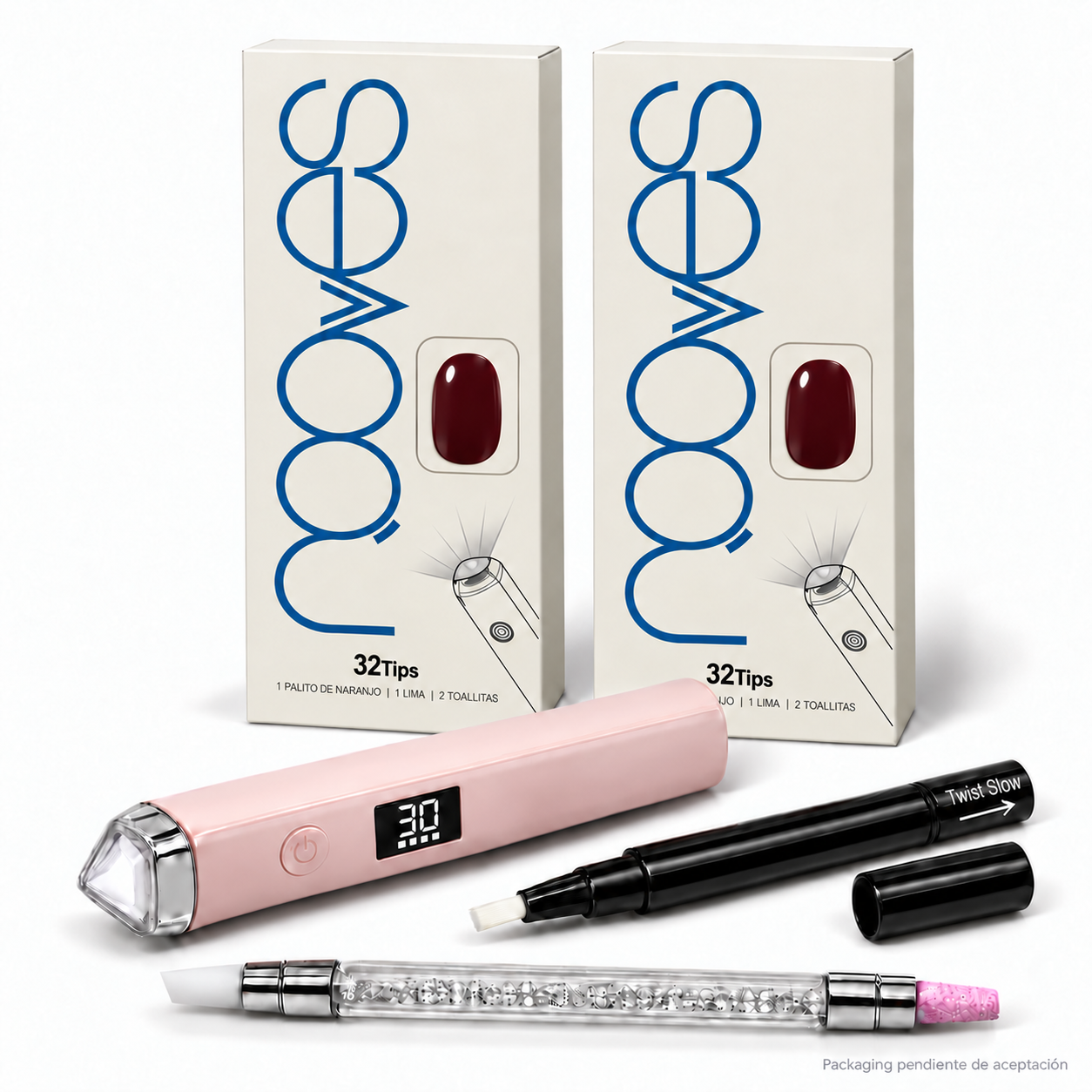 Starter Extension Gel Duo Kit - Oval - Cherry Noir x2