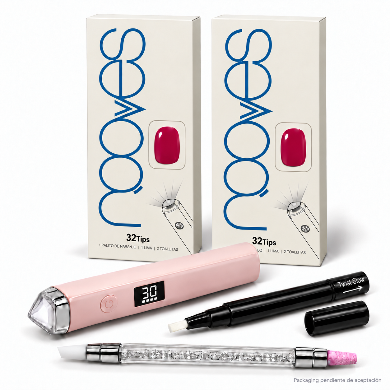 Starter Extension Gel Duo Kit - Oval - Fuchsia Night x2