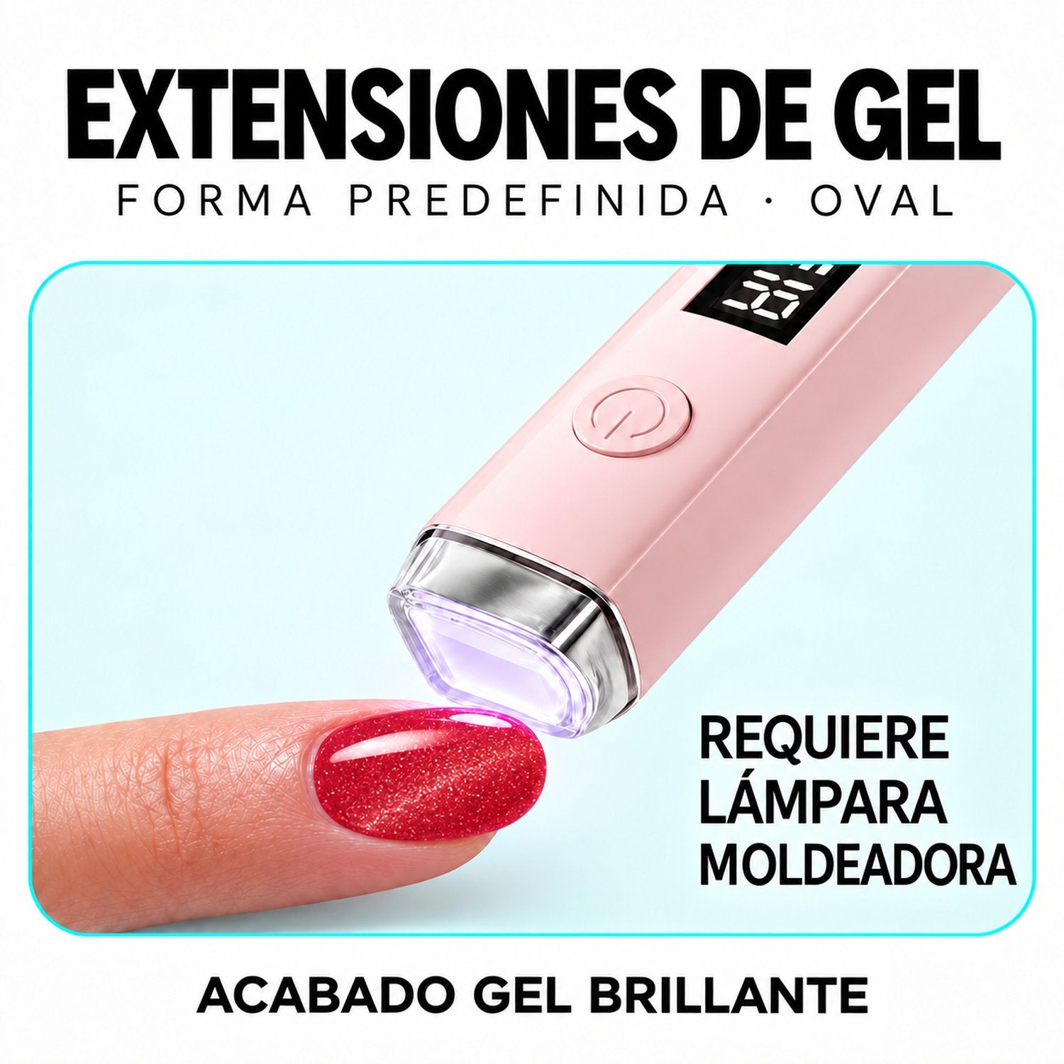 Starter Extension Gel Duo Kit - Oval - Spicy Ruby - Fuchsia Night