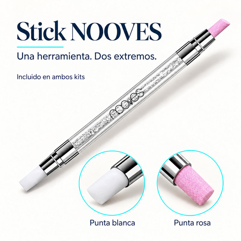 Starter Extension Gel Kit Beauty Complet: Quartz Dual Stick y sus dos extremos.