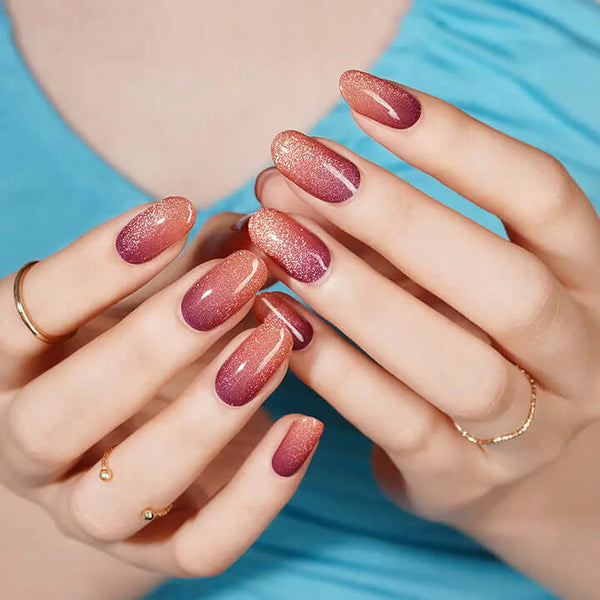 Moon Beam - Láminas de uñas de gel semicuradas